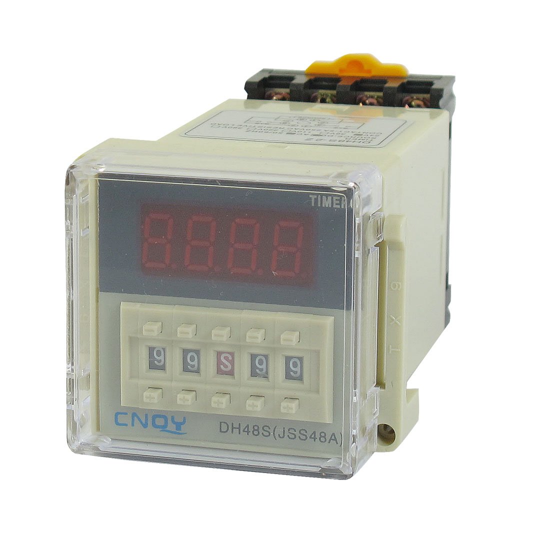 DH48S-2Z Digital Time Delay Relay 0.01S-99H99M, 8-Pin DPDT, AC/DC24V With Socket