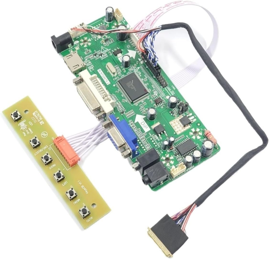 Ouyniei LTN156AT02 Controller Board HDMI-Compatible DVI VGA Audio Driver Kit 14/15.6" Display 1366X768 LVDS 1ch 6-bit 40 Pin LCD Panel Monitor Parts(LTN140AT01)