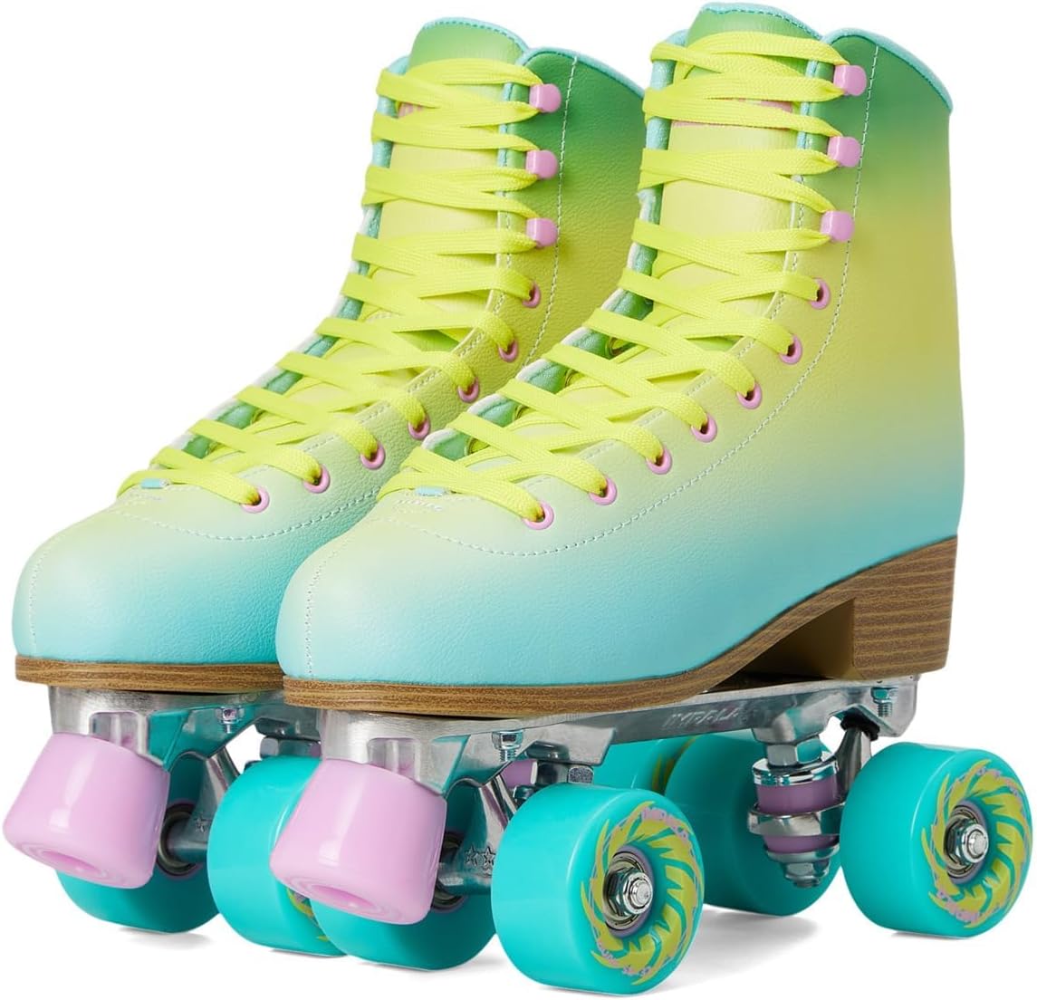 Impala Rollerskates Unisex, Impala Quad Skate (Big Kid/Adult) Lime Spritzer, 7