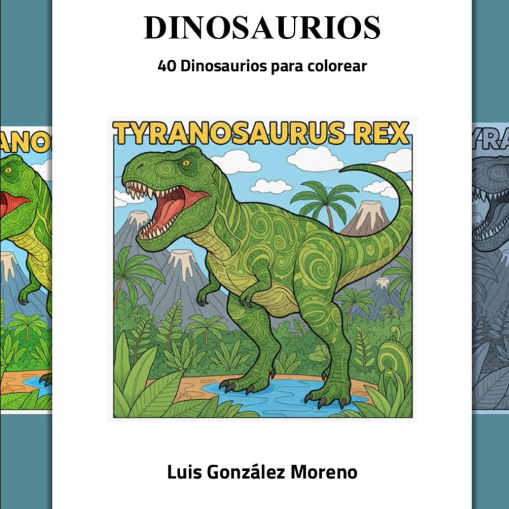 DINOSAURIOS: 40 DINOSAURIOS PARA COLOREAR