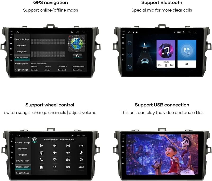 mcwauto for toyota corolla sienna radio 2011 2015 android 11 car 9 inch radio gps player stereo gps navigation multimedia players with buetooth wifi