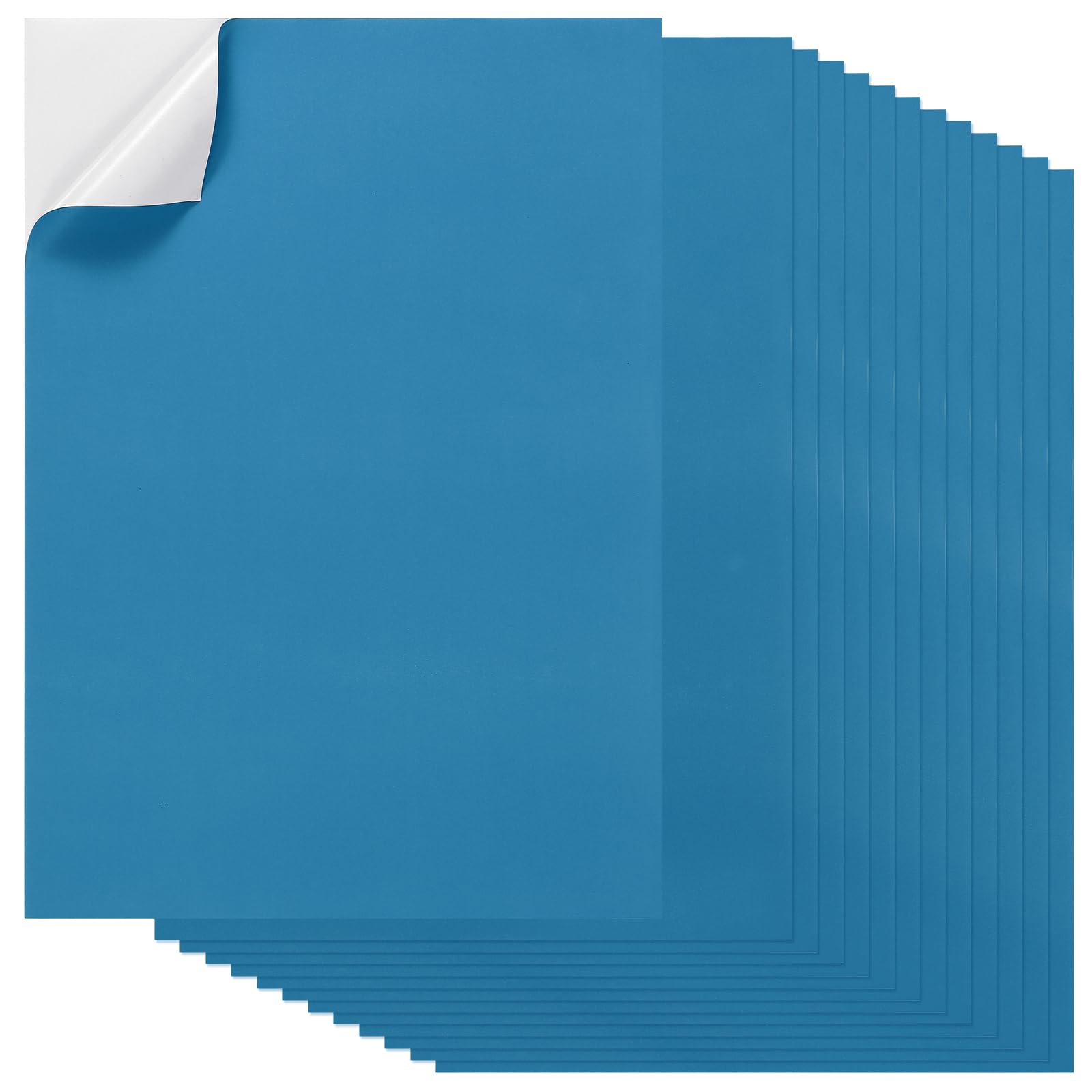 PATIKIL 20Pcs Full Sheet Label Sticker Paper, A4 Shipping Labels Matte Colored Adhesive Printable Sticker Paper for Inkjet Laser Printer Printing, Blue