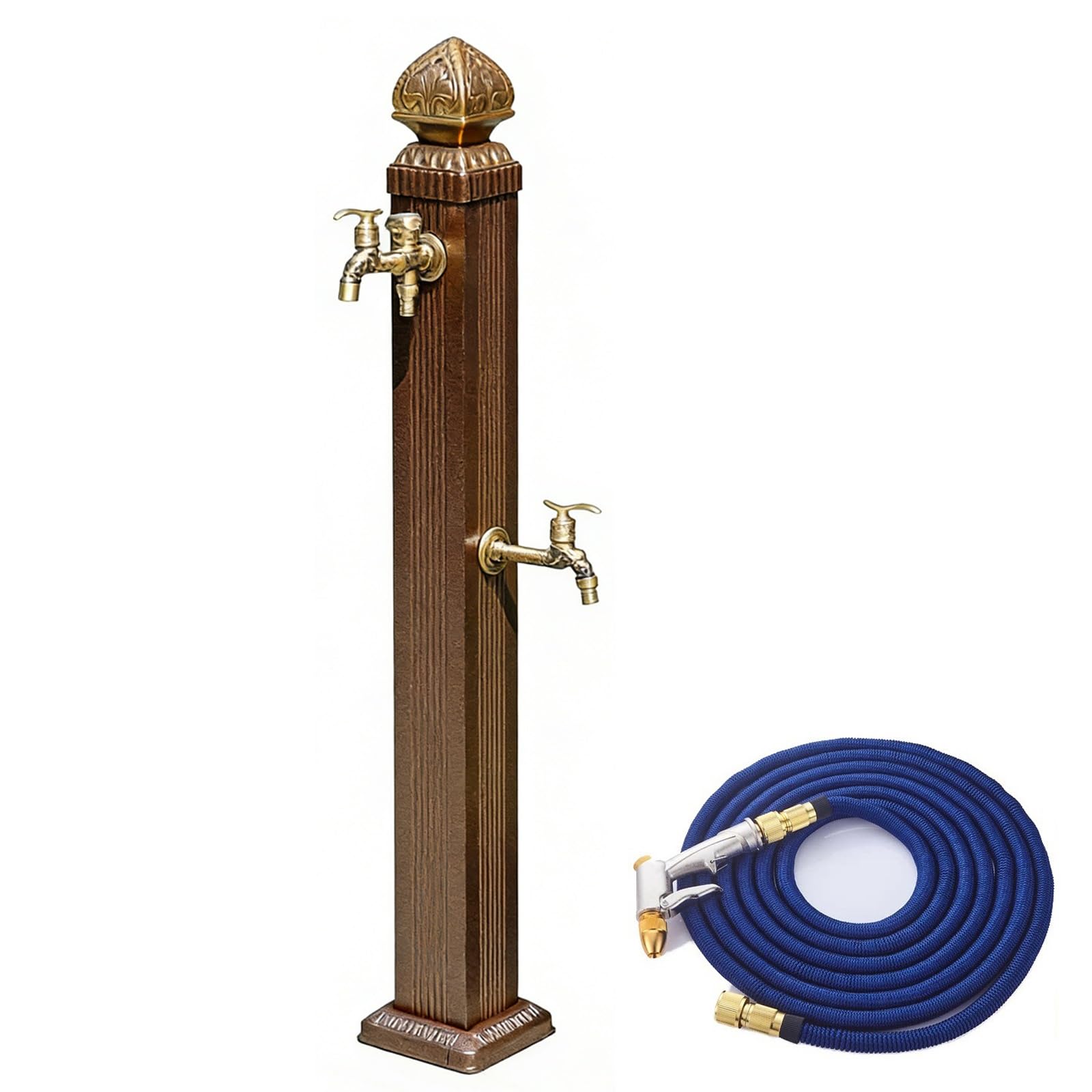 Vertical Square Garden Water Column, Vertical Outdoor Faucet Water Column, Garden Farm Pasture Backyard Irrigation Washing