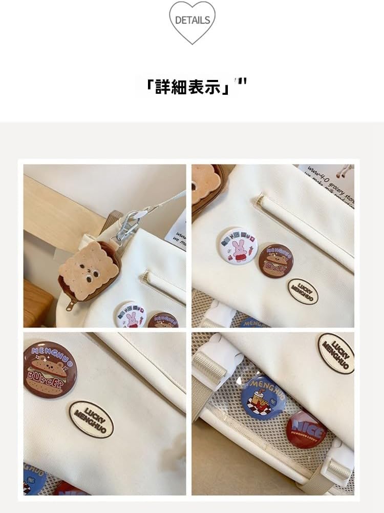 [Vlfn] シンプルメッセンジャーバッグ 女性用 大学生向け 斜めがけ可能 日系デザイン 大容量 授業・通学に最適 カジュアルリュ