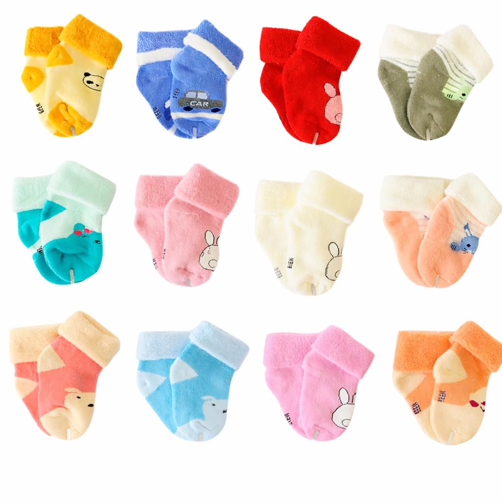 mamamoro Socks for New Born Baby - Pack of 4-picture-54