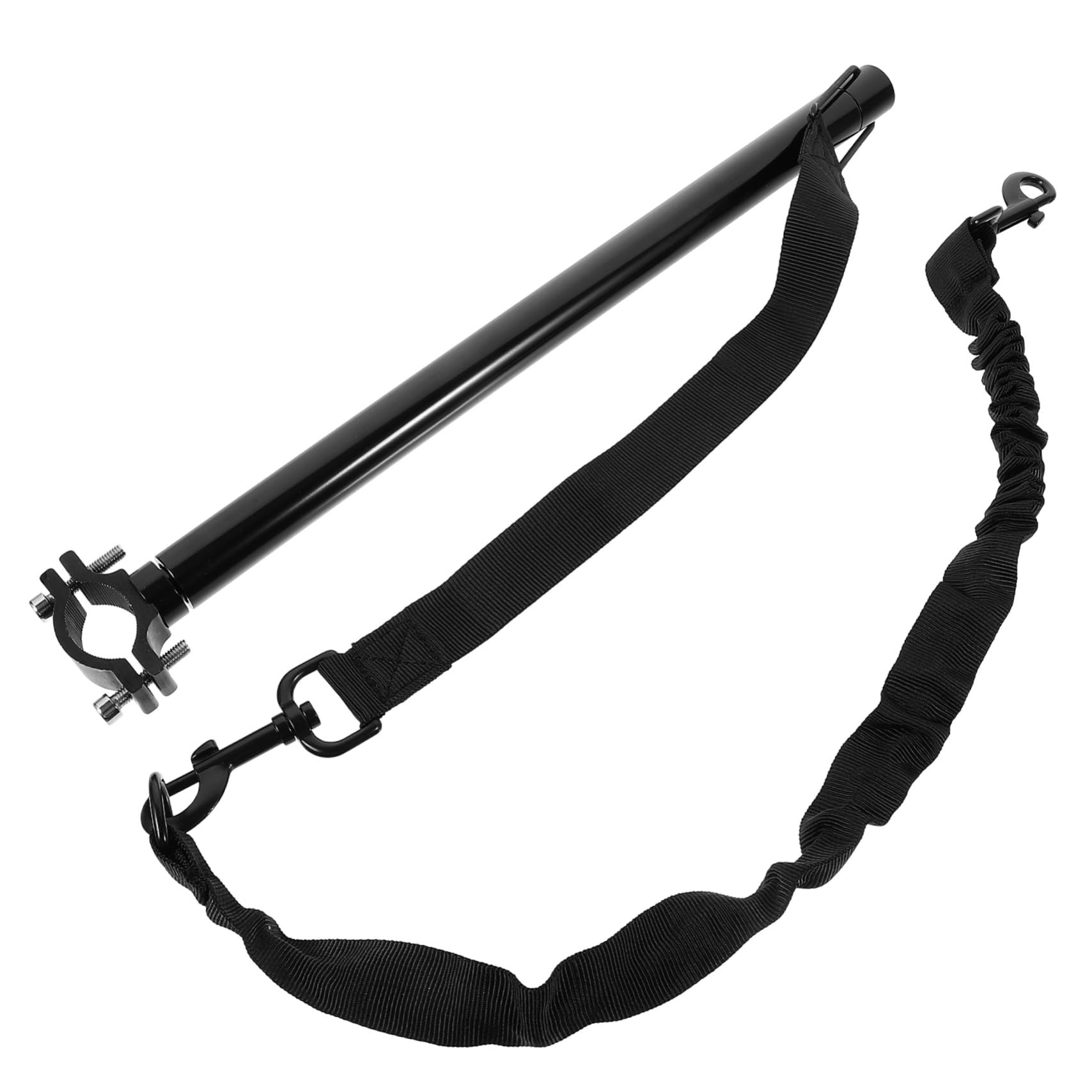 Kisangel 1juego Correa De Tracción para Perros De Bicicleta Cuerda De Paseo Resistente para Mascotas para Perros Pequeños y Medianos Accesorio De Exterior Material Duradero Color Negro