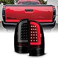 VIPMOTOZ Neon Tube LED Tail Light Lamp Assembly For 2005-2015 Toyota Tacoma - Matte Black Housing, Smoke Lens, Driver and Passenger Side