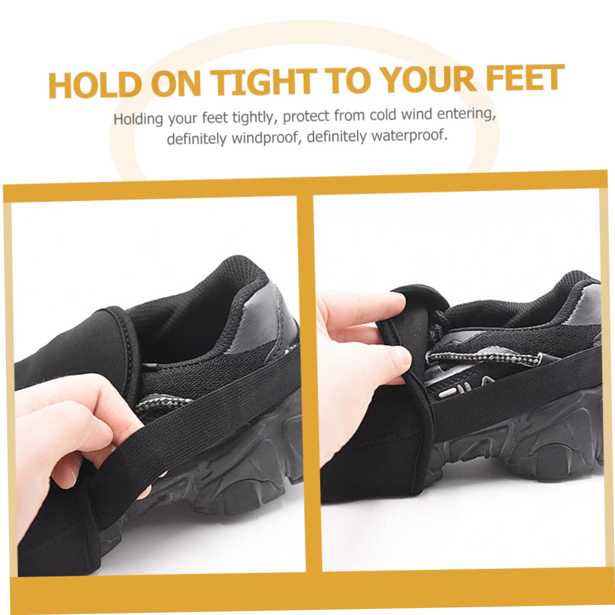 Sosoport 4pares Cubrezapatillas De Ciclismo Térmicos y Antideslizantes De Invierno para Zapatos De Carretera y Accesorios De Ciclismo Prueba De Viento