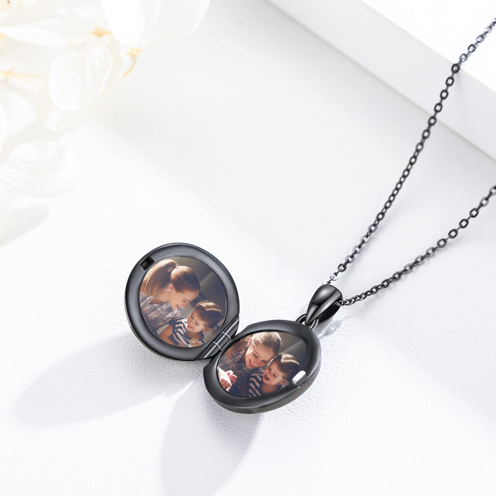 TRISHULA Kristall Halskette Damen 925 Sterlingsilber Schlüssel Herz Anhänger Schmuck Geschenk für Frauen