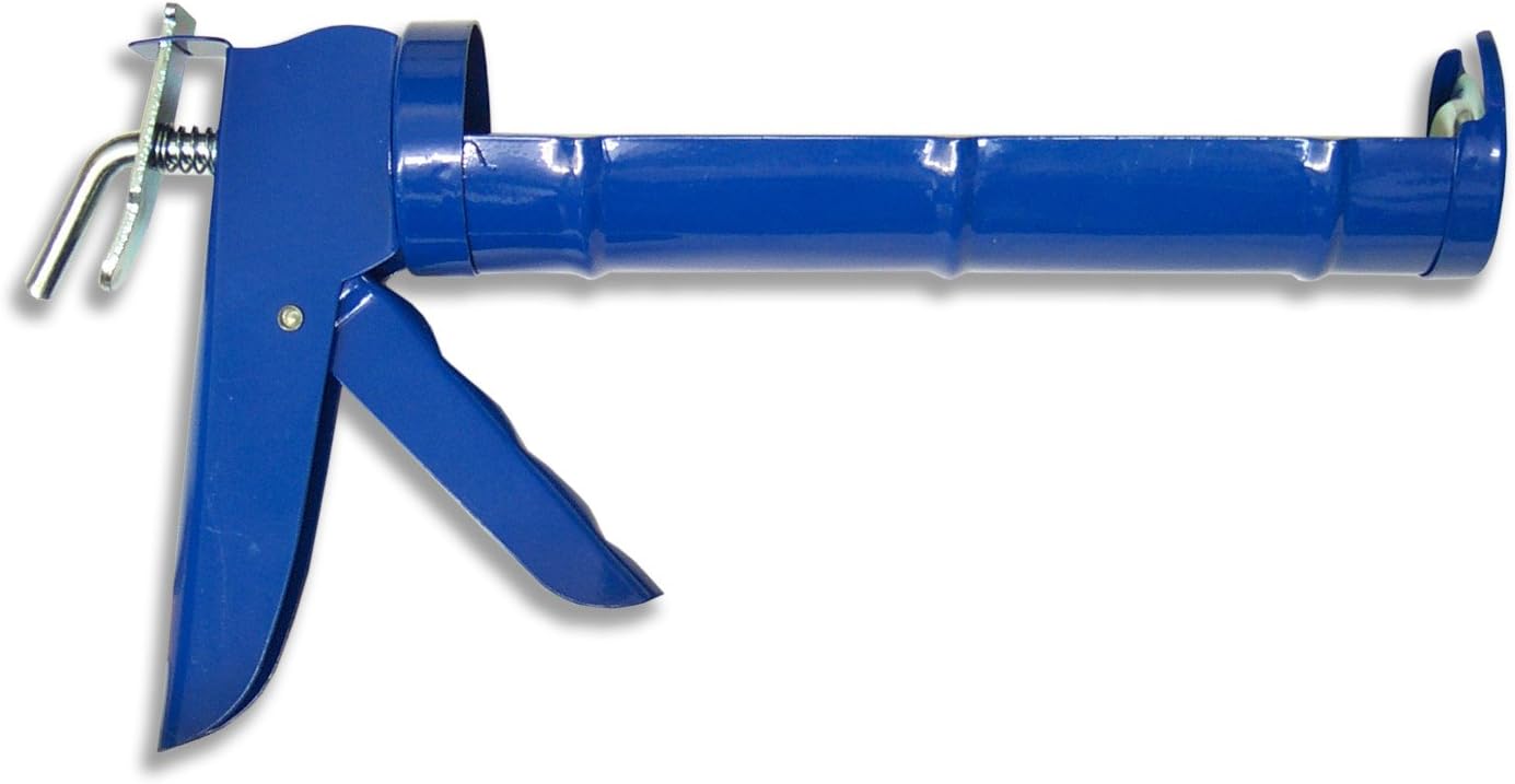Premier 9" Half Barrel Caulk Gun, 1/10 Smooth With Thumb Pressure