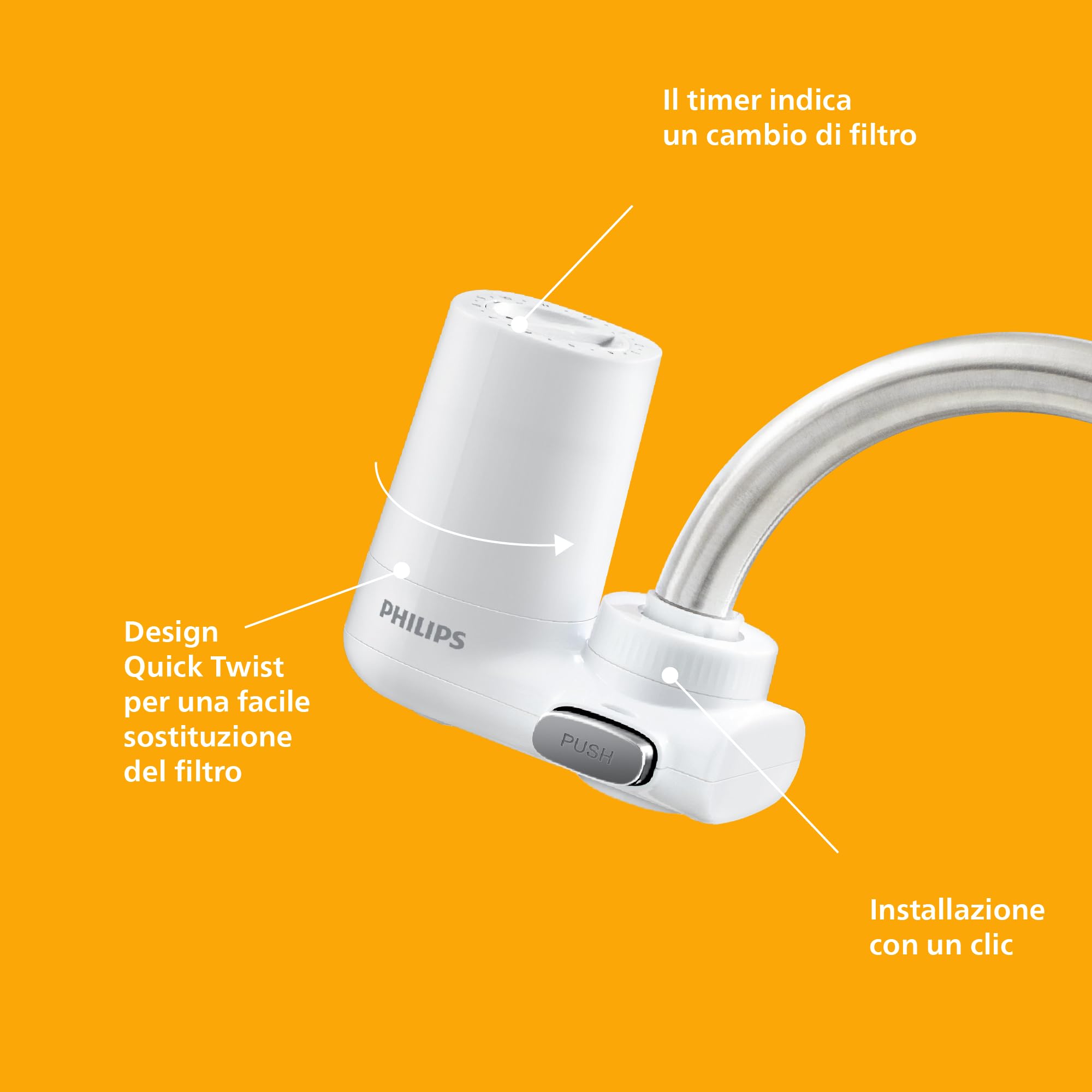 Philips Water Ontap filtro AWP3703/10 MICROFILTRAZIONE, capacità di filtrazione 1000 L
