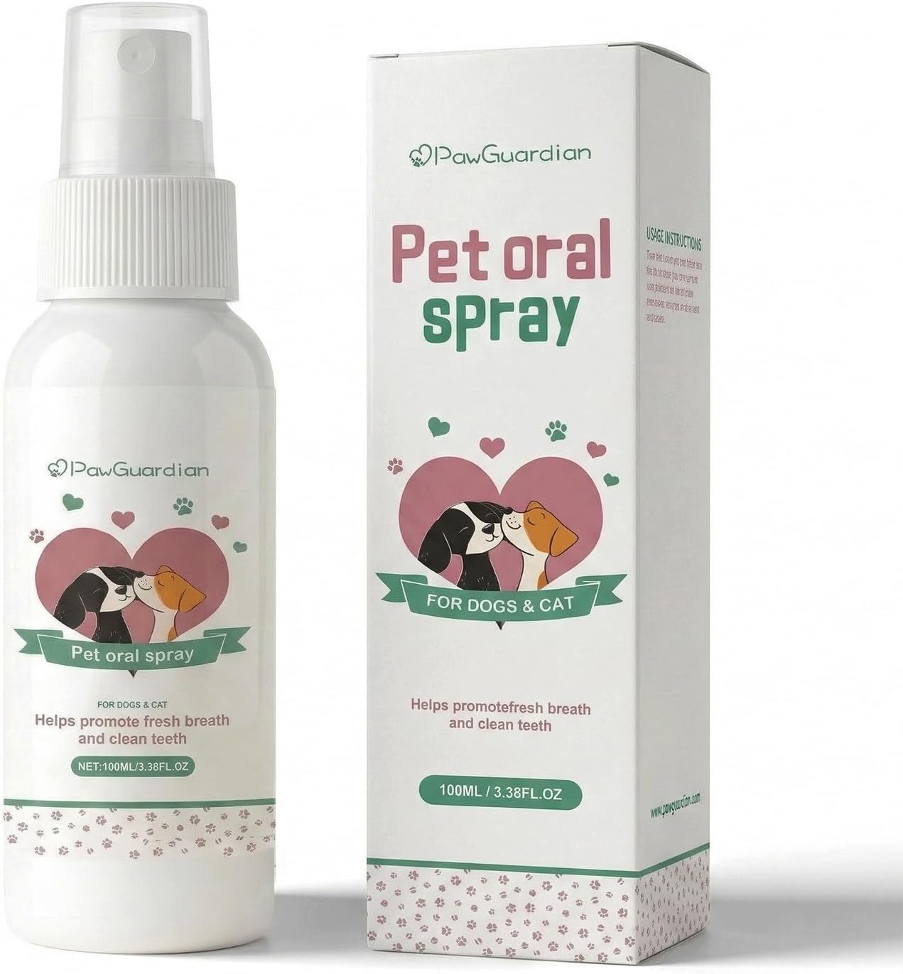 Dental Spray,Milo Lab Co Dental Spray,Dental Spray with Probiotics, Calendula Extract, Rosemary and Green Tea Extract,Easy Brushless Dog Breath Freshener - 3.38 Oz (1PCS)