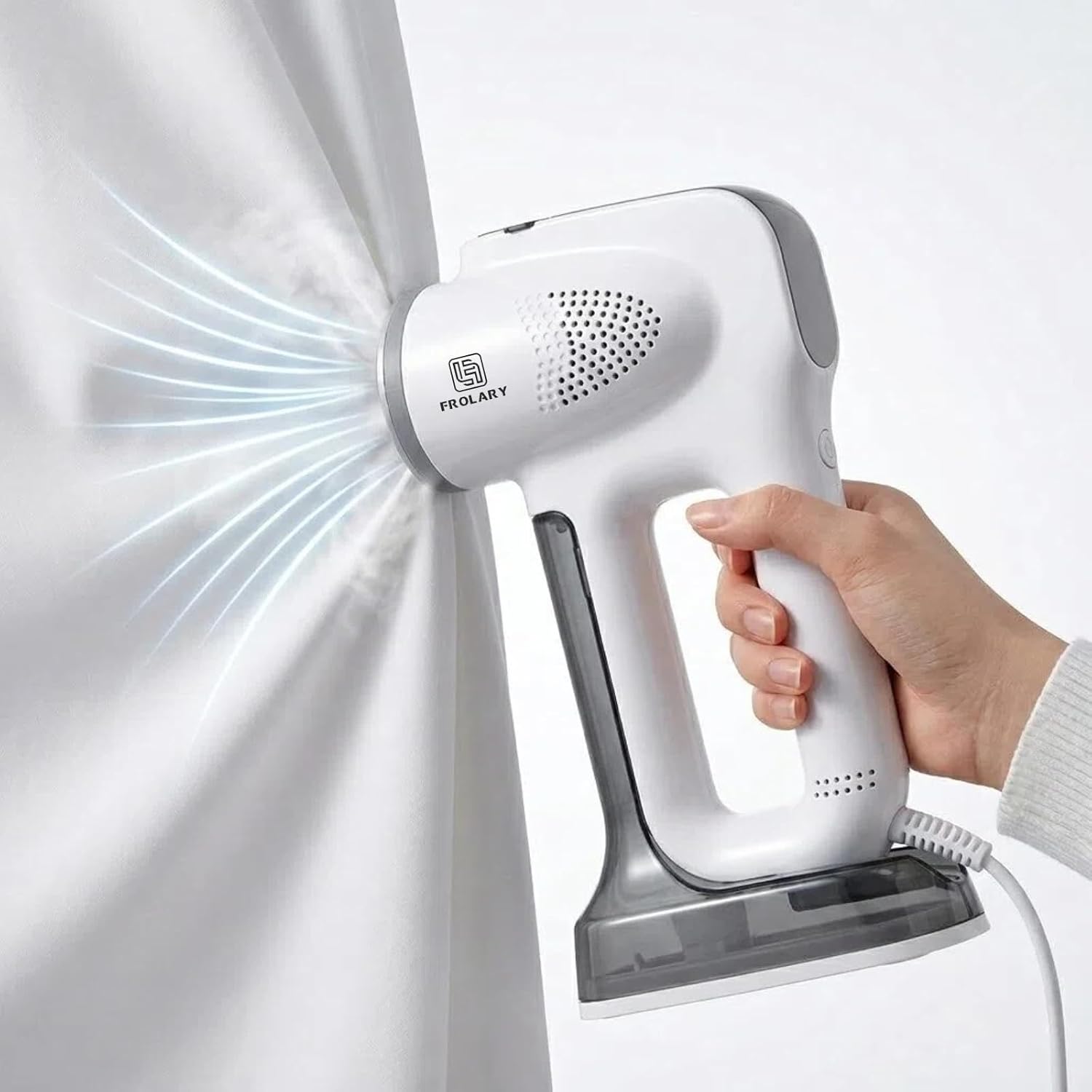 Vacuum Steamer for Clothes 3800Pa Suction Handheld Garment Steamer | 130ml+330ml Water Tanks, 3-in-1 Steamer Iron, 1200W Heat, LED Display, Built-in Lint Collector, 110V-120V for Home & Travel