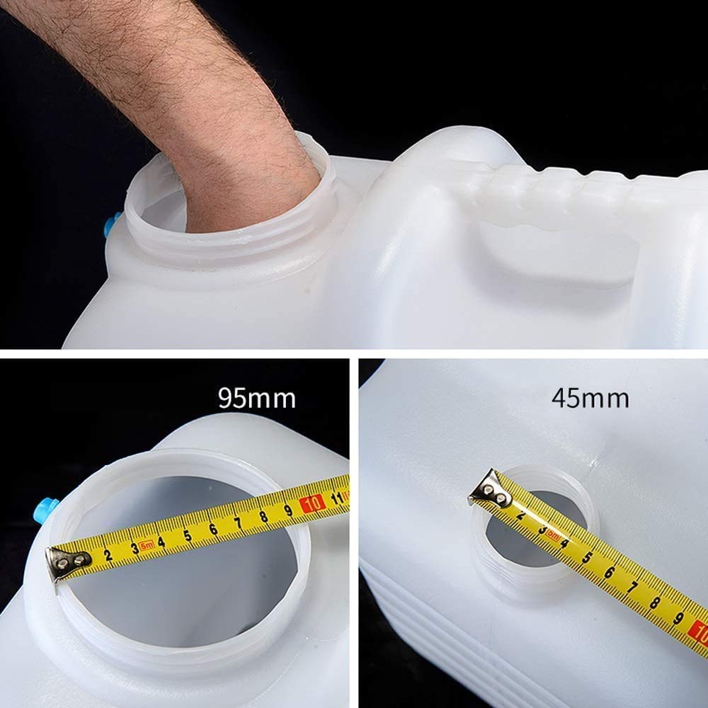 Cubo para Exteriores con Grifo, Tanque de Agua de plástico PE de Grado alimenticio, contenedor de Cubo para Acampar Espesado con Agua purificada portátil para el hogar, 18L (24L)