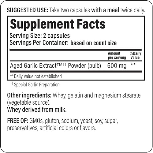 Miniatura 4 de Cápsulas con extractos de ajo añejado Kyolic fórmula 100 original cardiovascular 1542380 Value Not Found 1 1
