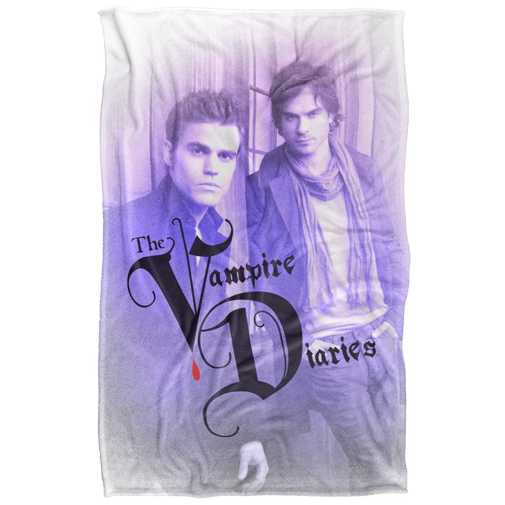 Vampire Diaries Stefan and Damon Super Soft Silky Touch Blanket - 91 x 147 cm