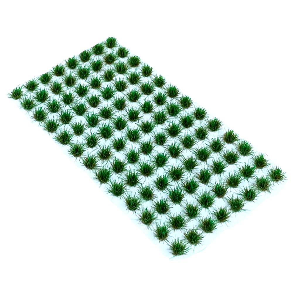 RHQFDM 120 Plants Green Static Grass Tufts,Miniature Model Grass for Airport/Railway,Gifts for Diorama Enthusiasts(Miniature Plant 2#) - Image 3