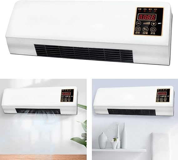 Cryfokt Mini Air Conditioner, 2000W Mini Air Cooling Heating Fan for