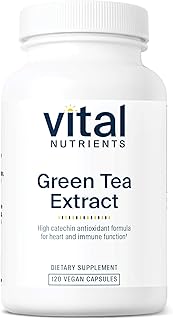 Vital Nutrients Green Tea Extract 550mg | Potent Antioxidant for Heart & Immune Health* | Polyphenols Supplement with EGCG | Gluten, Dairy, Soy Free | Non-GMO | 120 Capsules