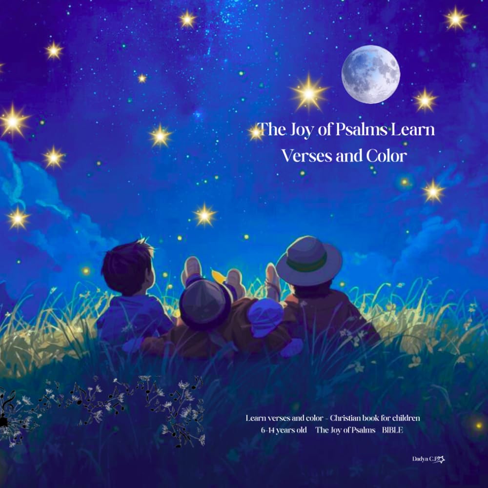 The Joy of Psalms: Bible Verse Coloring & Memory Book for Kids Ages 6–14: Fun & Inspiring Christian Coloring Pages to Help Children Learn, Remember & Grow in Faith