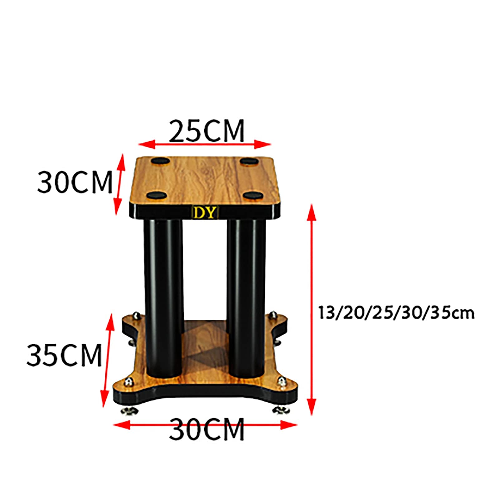 BTZHY Speaker Stands,A Pair of Heavy Duty with Adjustable Shock Absorber Feet, Improves Surround Sound, for Home Theater Series