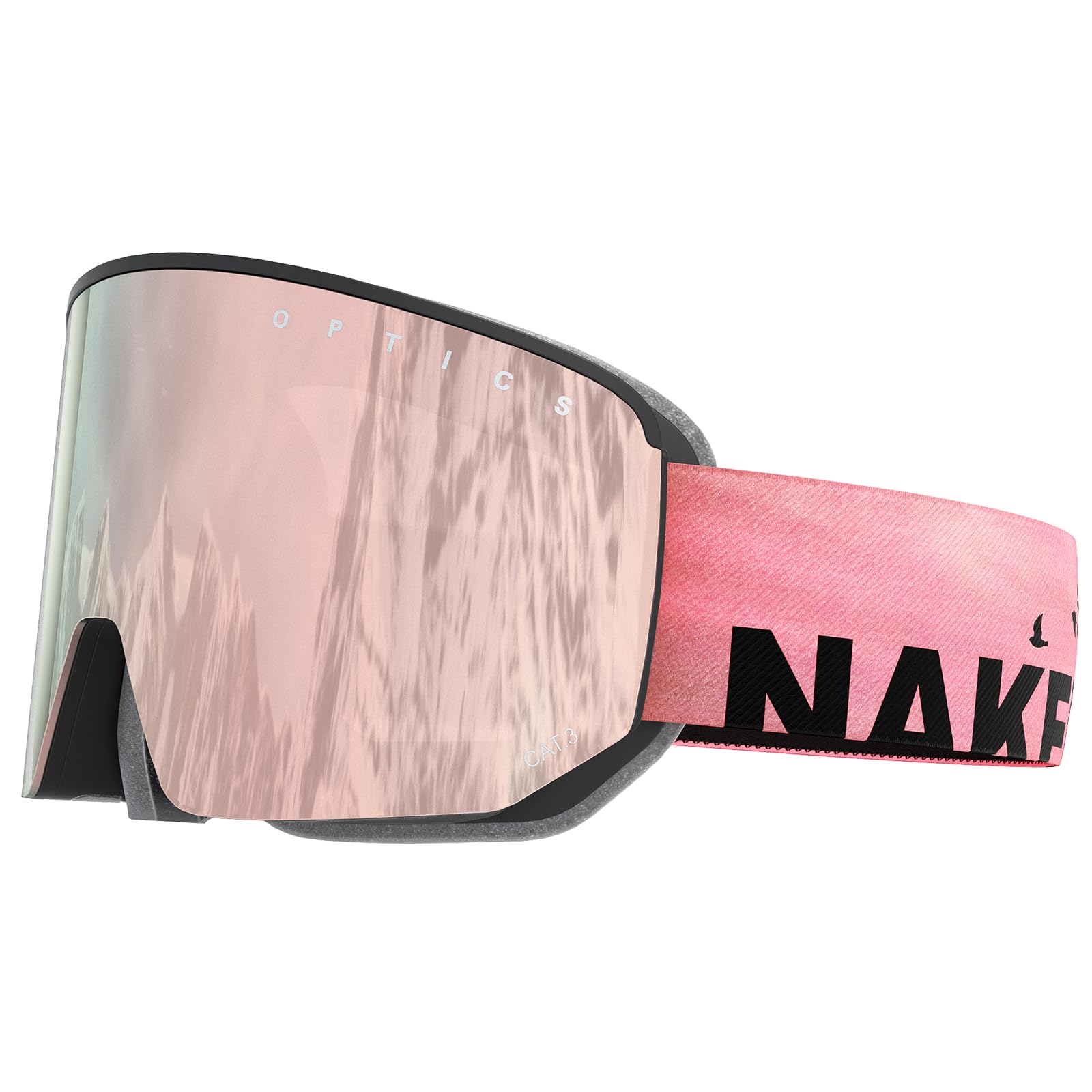 NAKED Optics NOVA Skibrille Männer, Ski Brille Frauen, Snowboardbrille, Ski-Brille schlechtes Wetter, Schibrille mit optionalen Wechselgläsern, Skiing Goggles