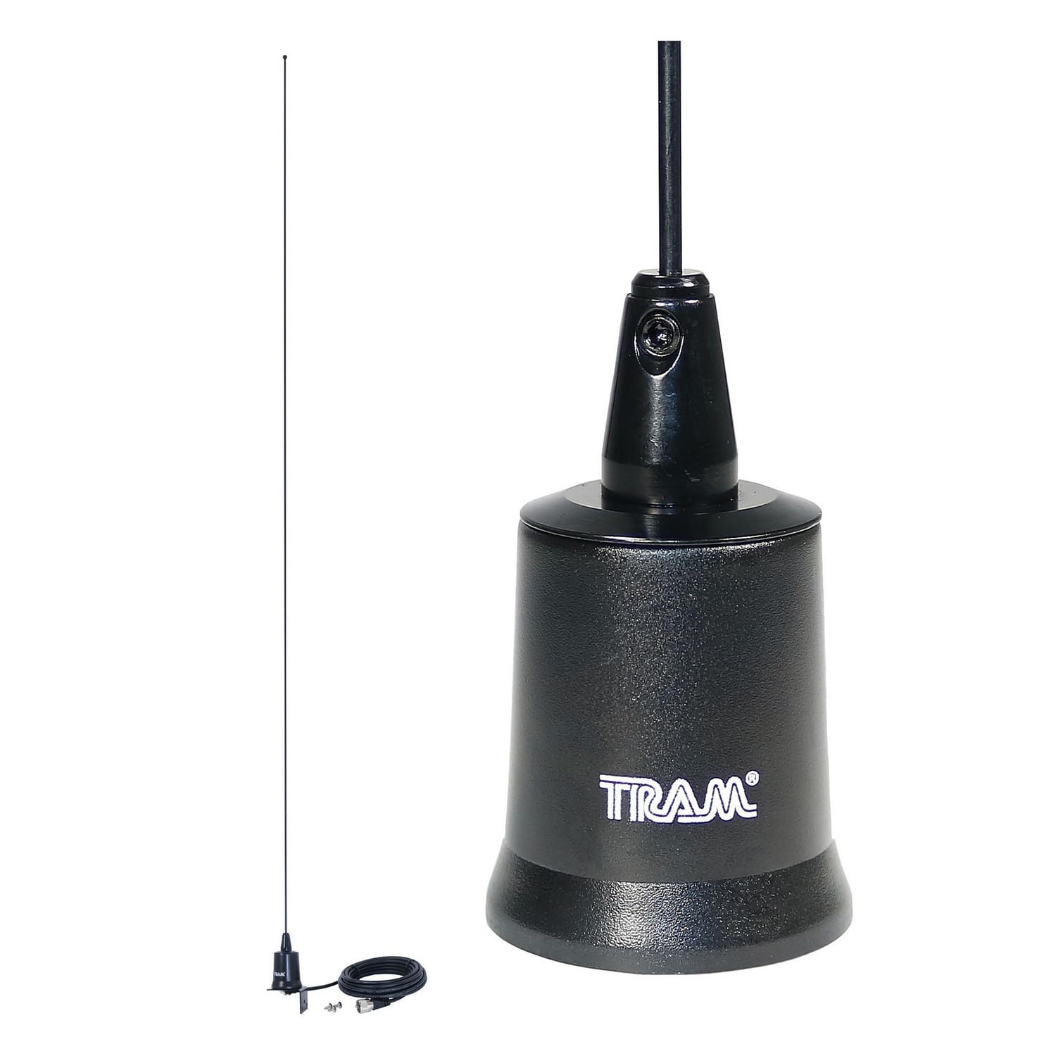 Tram Tunable 144MHz–174MHz Tunable VHF 3dBd Gain Trunk or Hole Mount Antenna Kit with PL-259 Connector