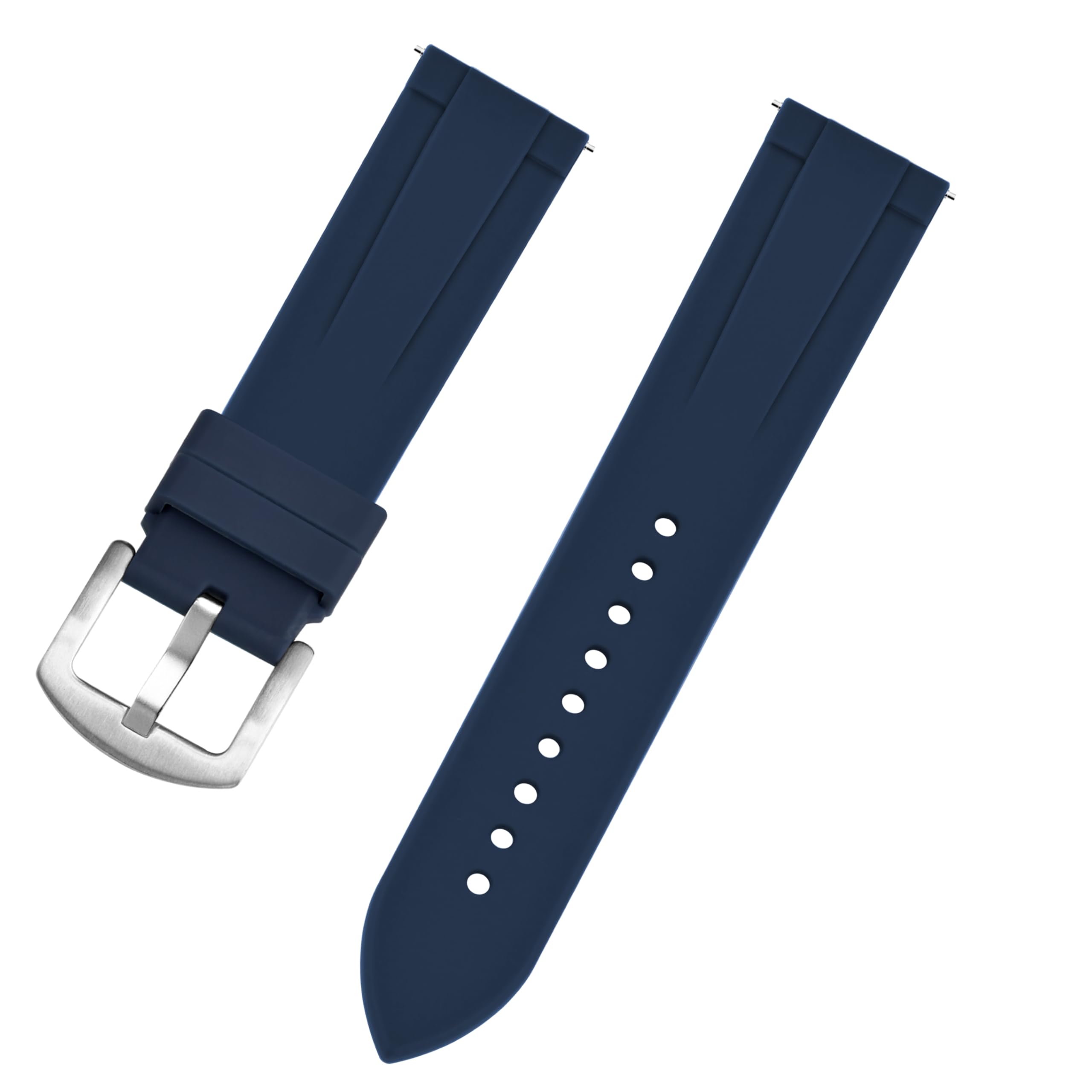 TIMEWEAR 22mm Blue Silicone Replacement Watch Strap with Stainless Steel Buckle, Compatible with Boat, Noise Colorfit, Fireboltt, Samsung, Amazefit and Watches with Lug Width 22mm (B0D8GYLDZG) Amazon Price History, Amazon Price Tracker