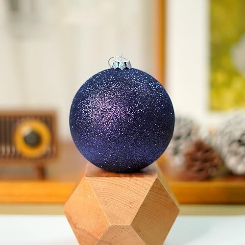 Miniatura 148 de YYCRAFT Adornos de bola de Navidad de 34 quilates de 1.2 pulgadas para árbol de Navidad, decoraciones de Navidad, ganchos inastillables incluidos