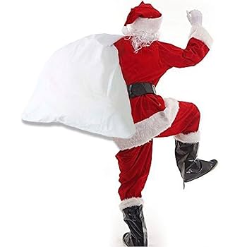 Amazon.co.jp: サンタクロースの袋 サンタさんの大きな袋 白い