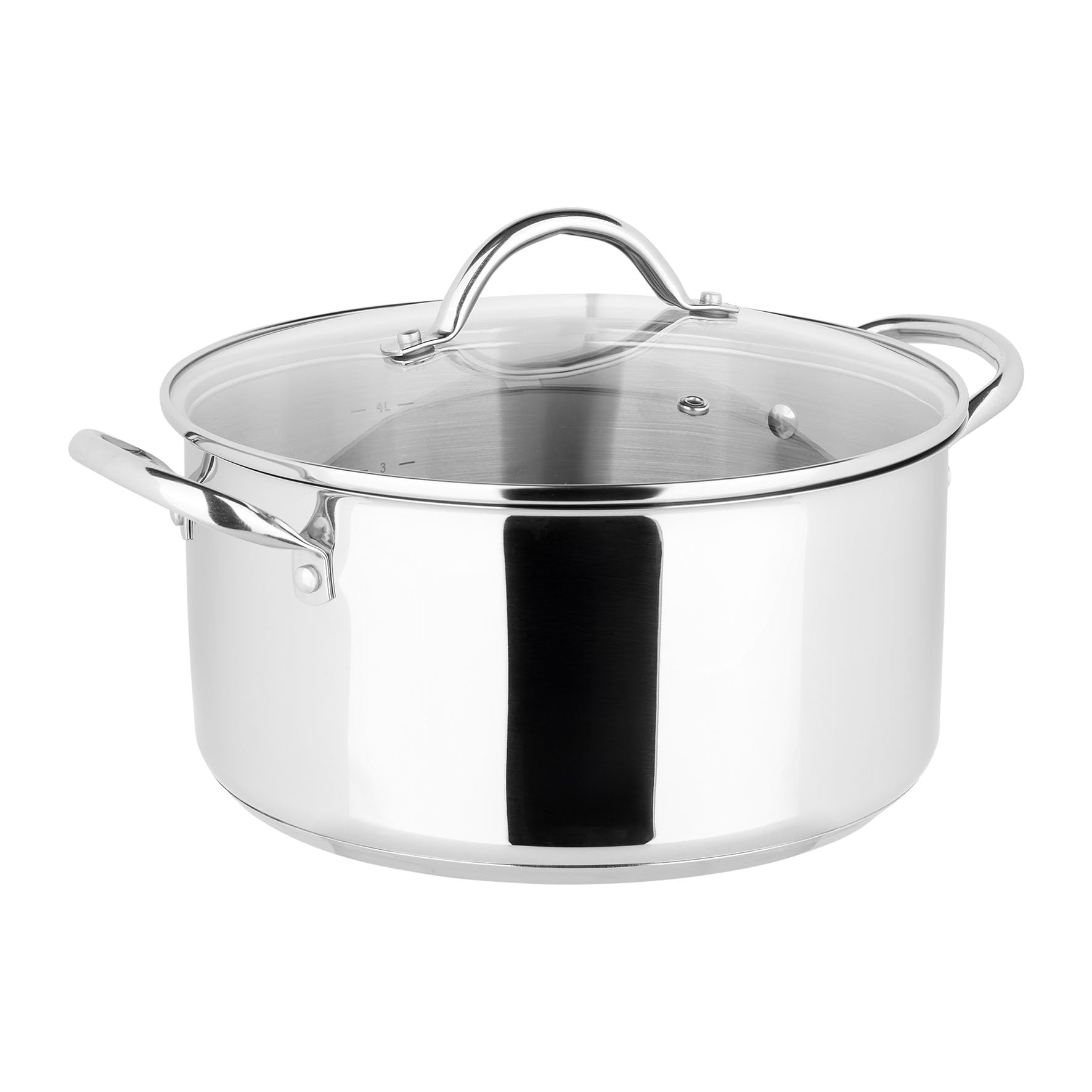 Sitram Faitout Endurance, couscoussier 24 cm, acier inoxydable, fond triple épaisseur, 4 L