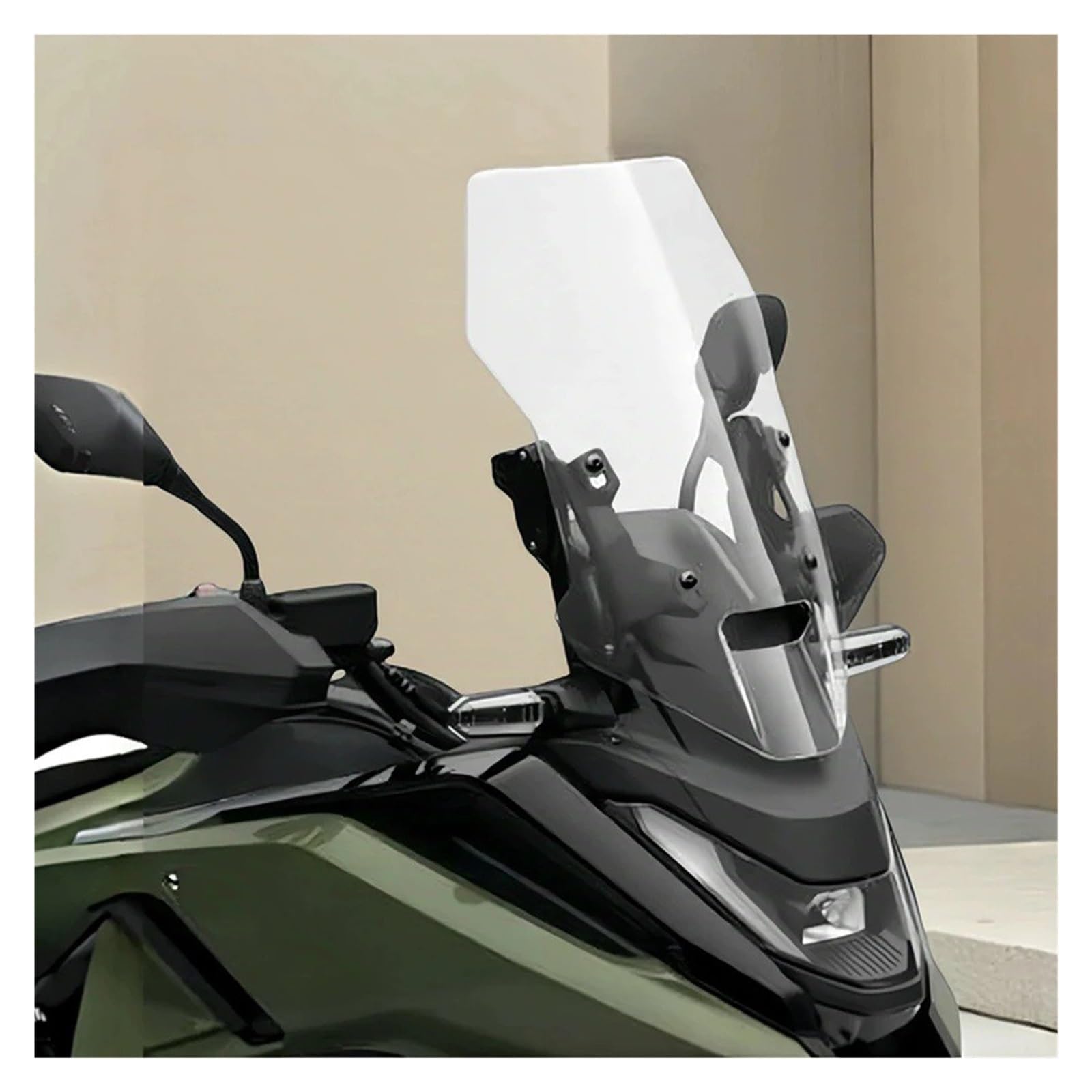 Windschild Für NC 750X NC750 X 2025 + Windschutzscheibe Motorrad Höhe Anhebung Frontscheibe Zubehör(58cm Transparent)