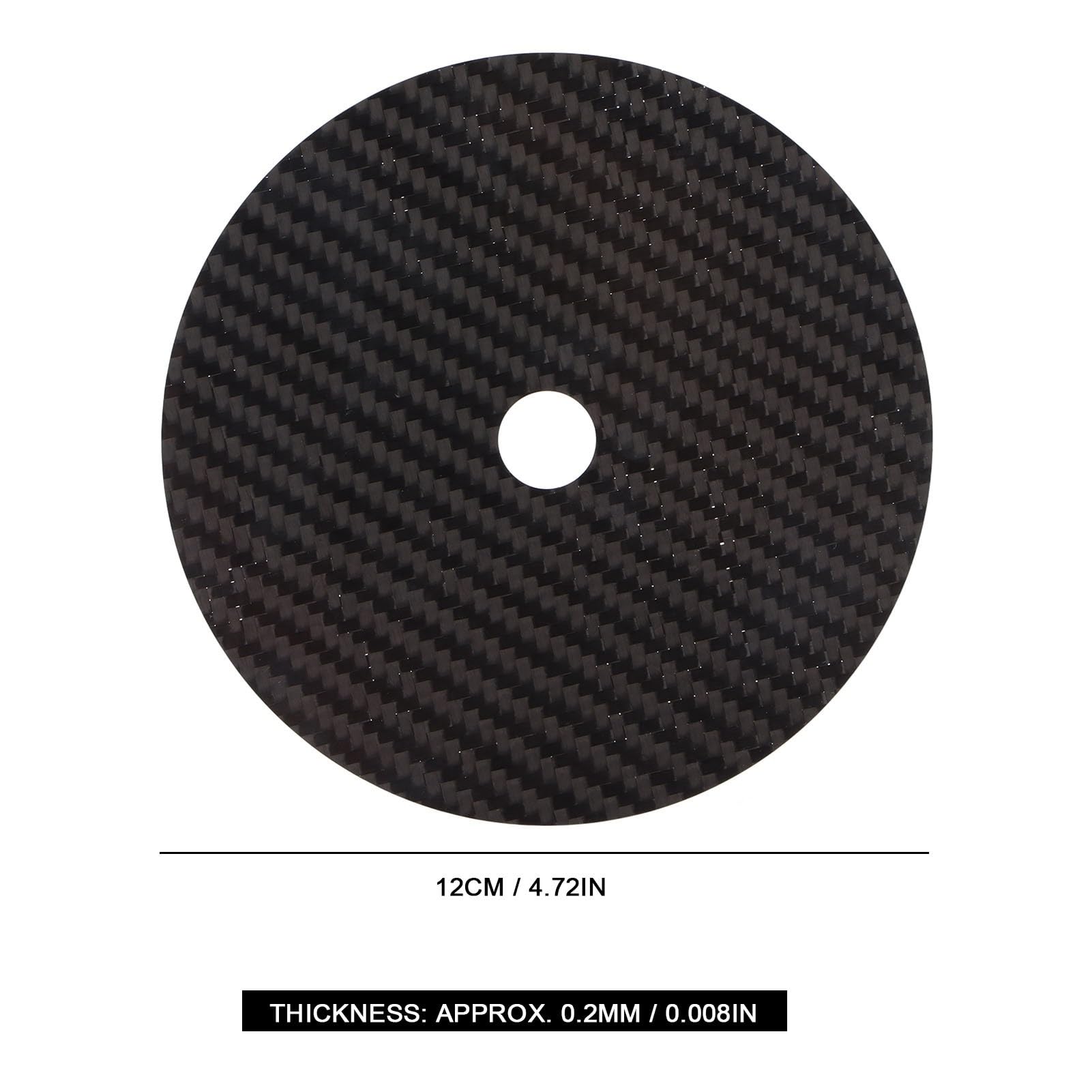 Stabilizzatore CD in fibra di carbonio 0,2 mm per lettore DVD superiore nero