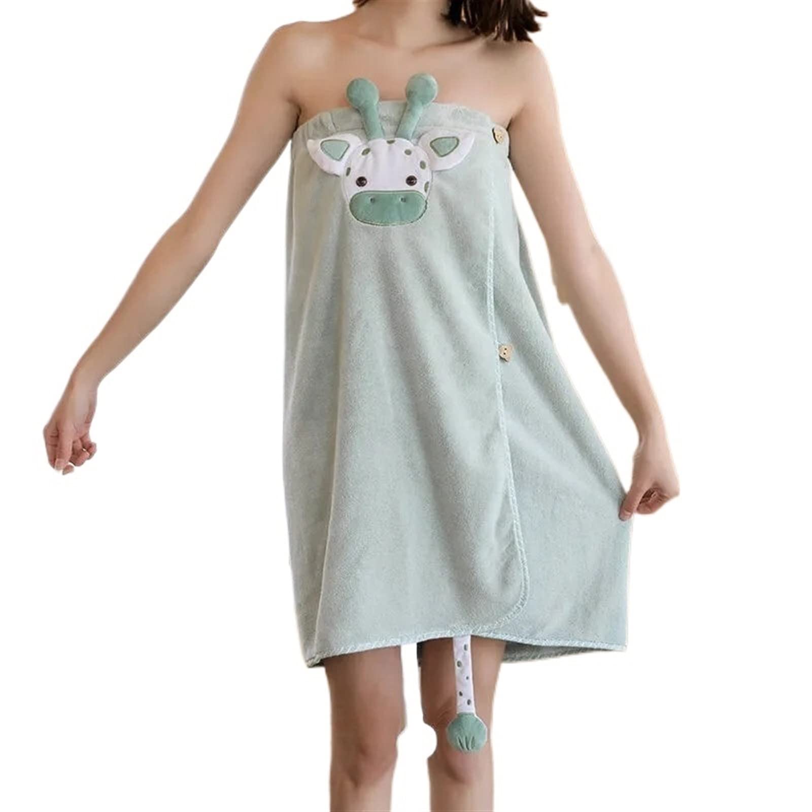 SFALCI Shower towels Wearable Bath Towel Quick Dry Hair Cap Soft Microfiber Bath Dress Large Absorbent Bath Towel