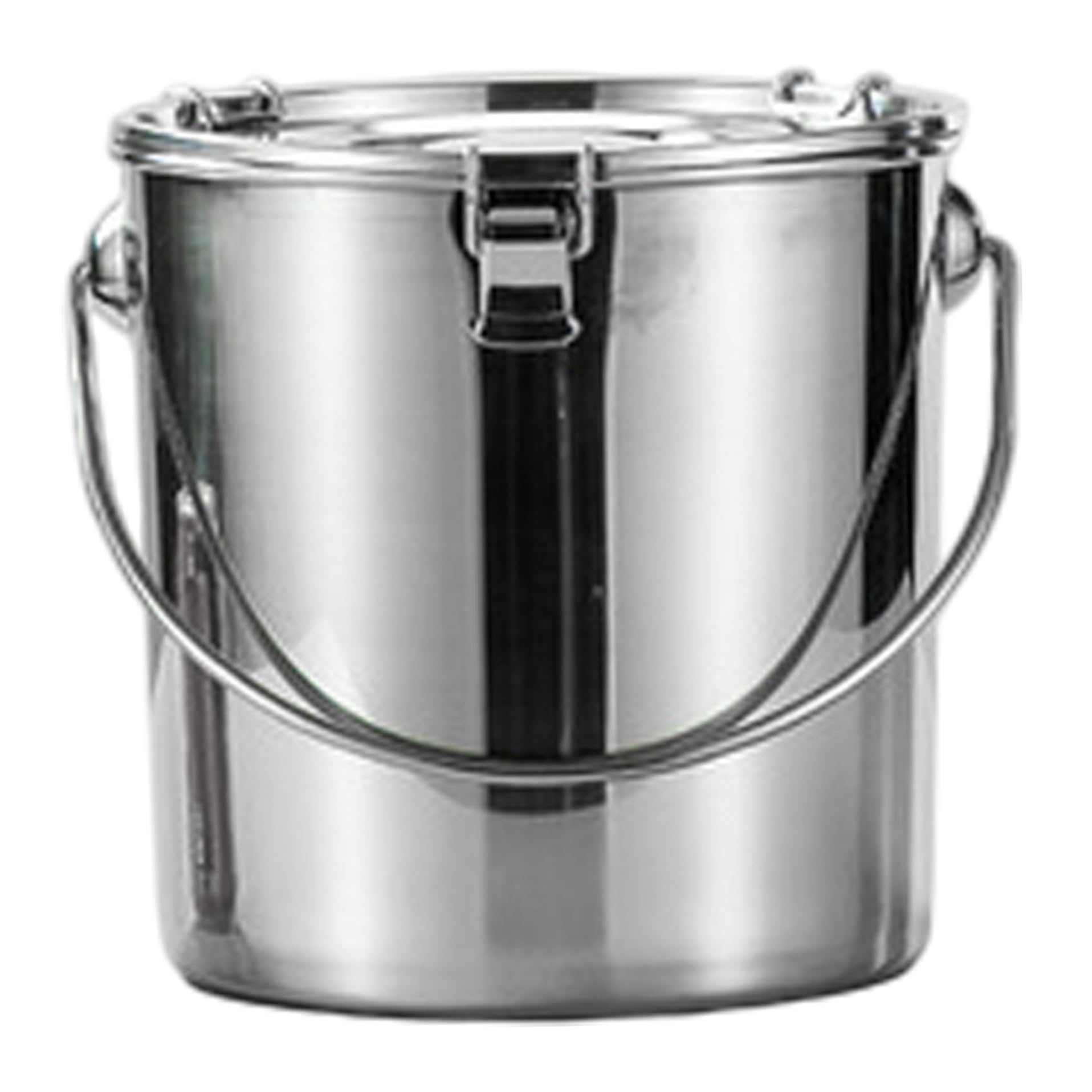 Food Jars & Canisters, Stainless Steel Food Storage Containers 7L Stainless Steel Containers with Lids, Locks & Handle Airtight Multi-Purpose Canister for Grain Storage, Heating Up Water, Cooking Soup