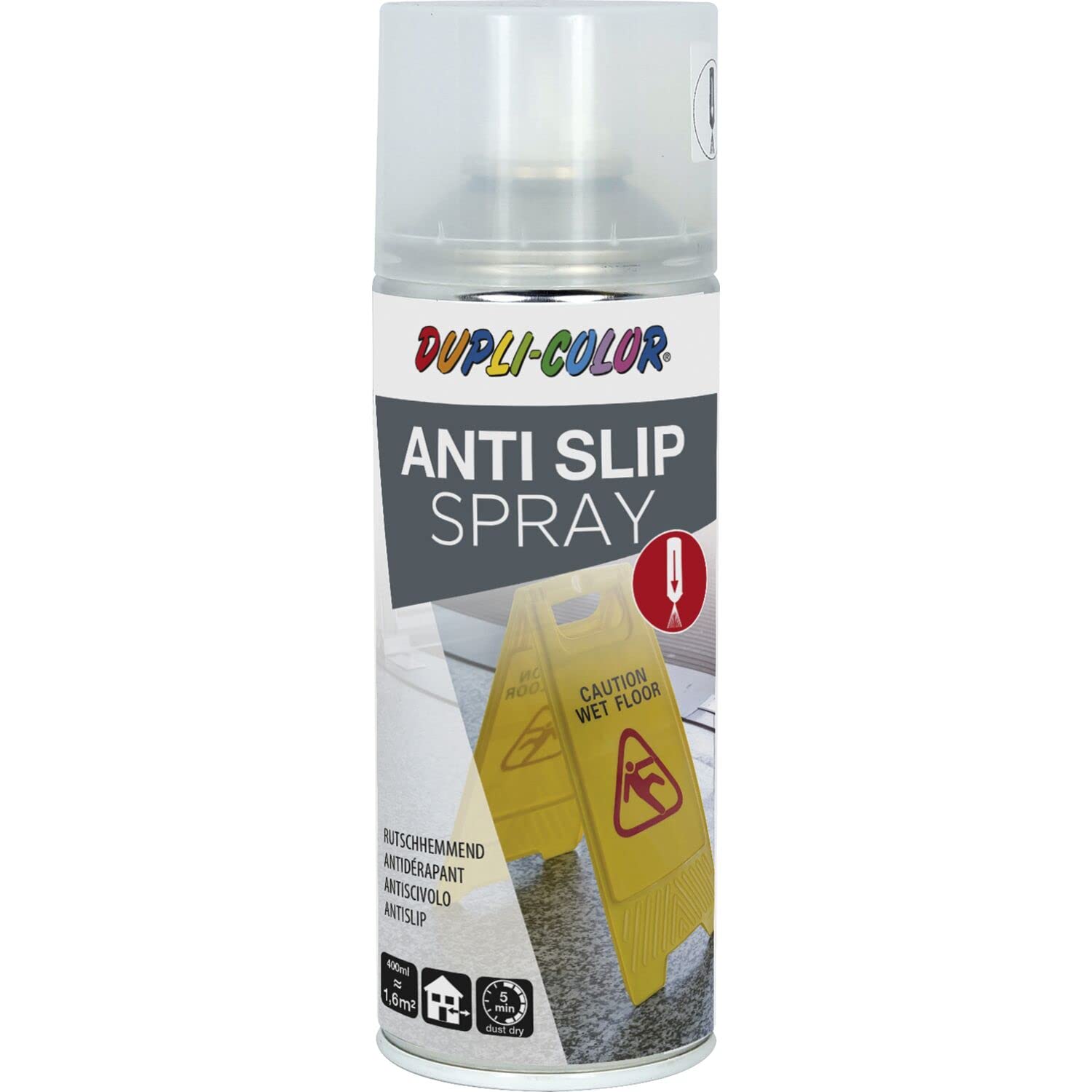 Peinture en spray transparente anti-dérapante