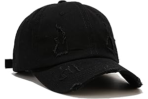 Ripped Patch Baseball Cap: Vintage Style for Edgy Individuals