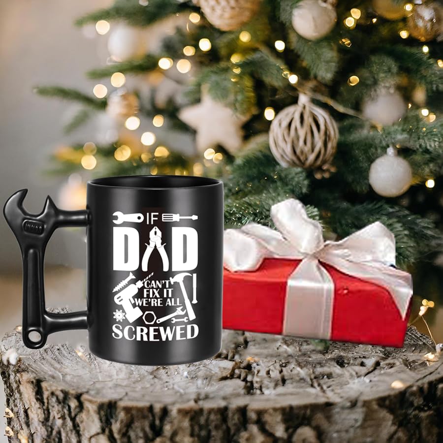 Taza divertida para papá con asa de llave inglesa miniatura 5