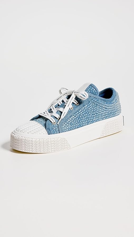 Amazon.com | Marc Jacobs Women's The Sneakers, Light Blue Crystal
