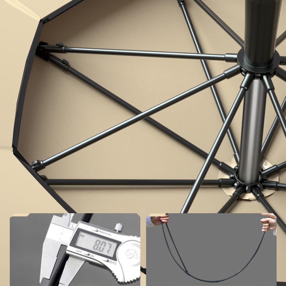 Parasol ogrodowy 240/220/200 cm, parasol plażowy odporny na wiatr, parasol wędkarski z regulacją nachylenia, ochrona UV na podróże i kemping