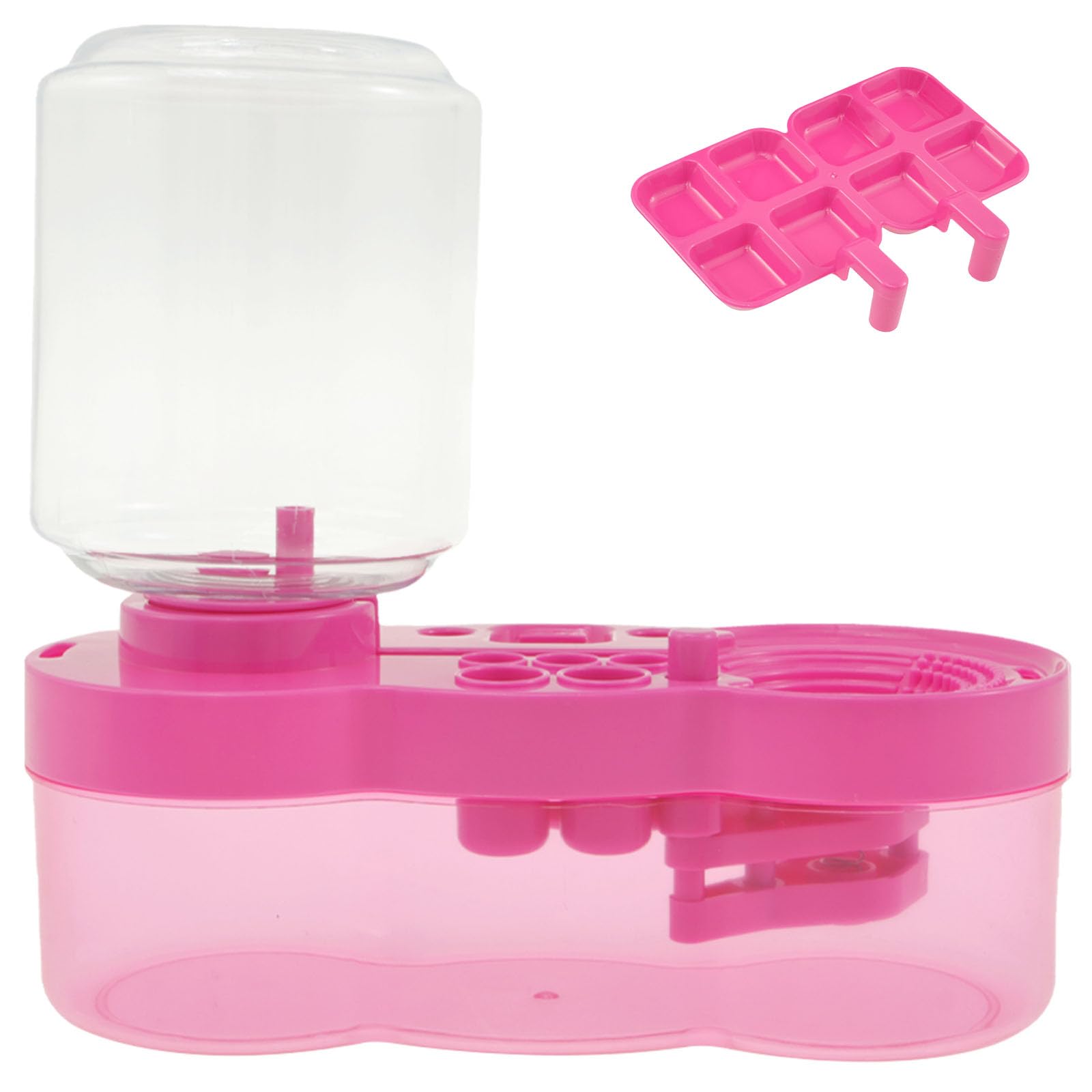 US Paint Brush Cleaner Water Circulation Paint Brush Cleaner Tool with Paint Tray Multifunctional Painting Supplies with Drain and Brush Holder for Acrylic Watercolor(purple)