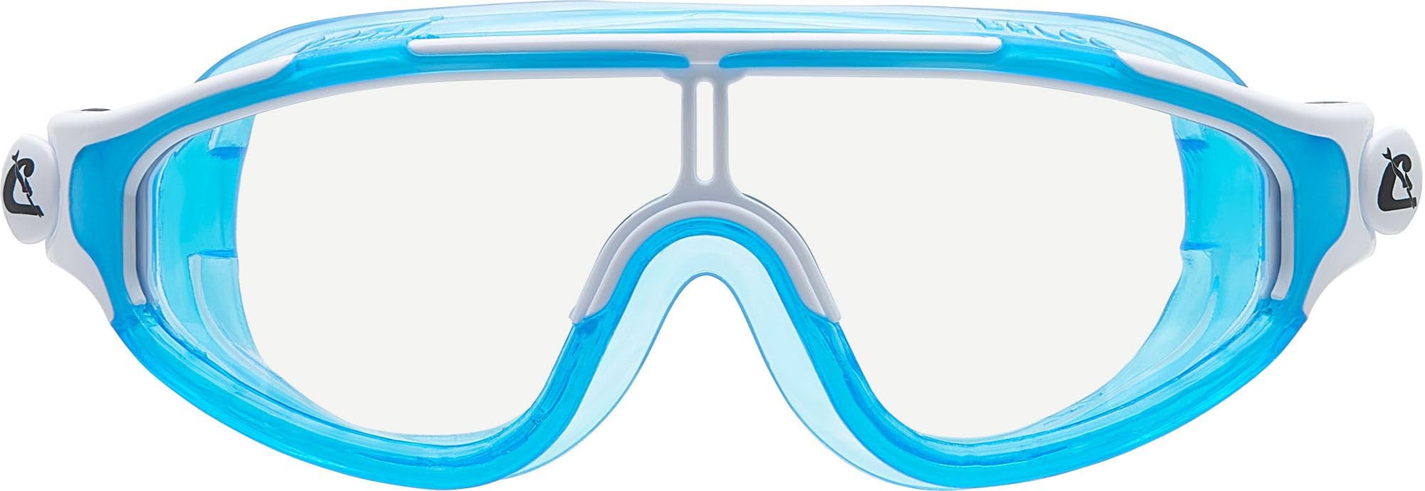 Cressi King Baloo Kids Swim Goggles - Quick-Adjust Strap, Watertight Seal - Kids Swimming Goggles with Anti-Fog UV Protection - Blue/White - 2-7 Years