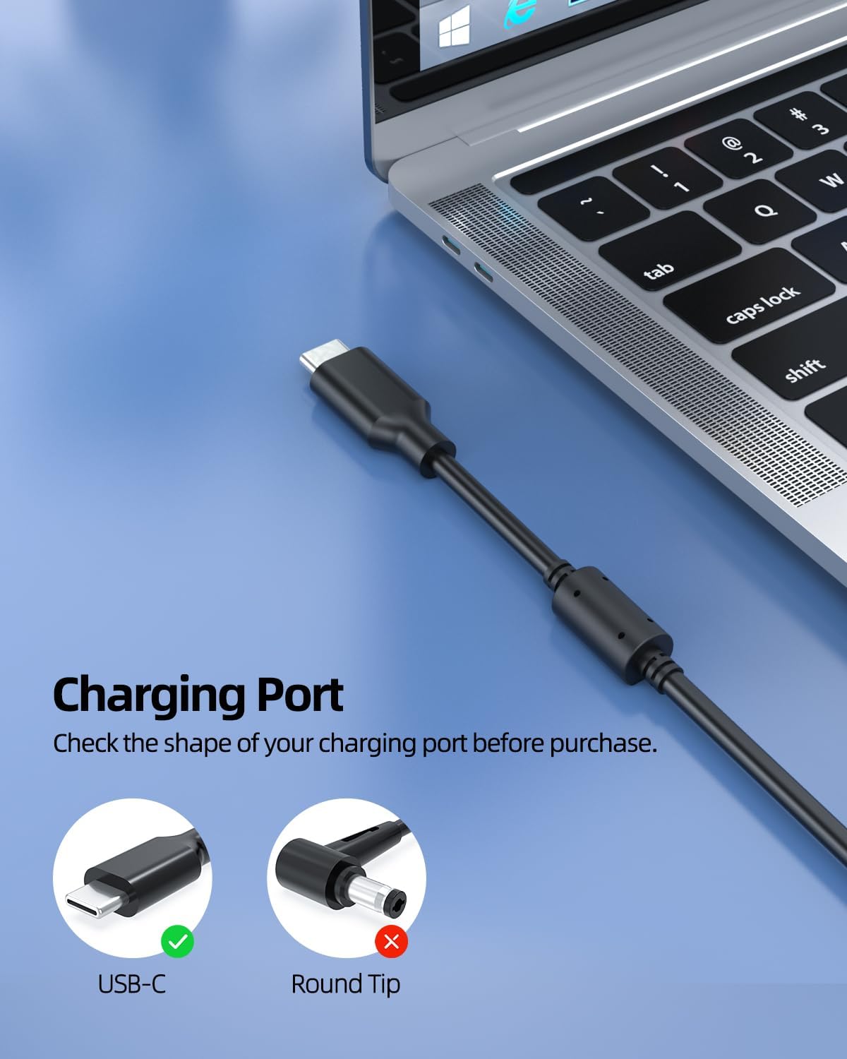 Superer 100W AC Charger Fit for Asus Zenbook 14x OLED Q410 Q410V Q410VA Q410VA-EVO.I5512 Laptop Power Supply Adapter Cord