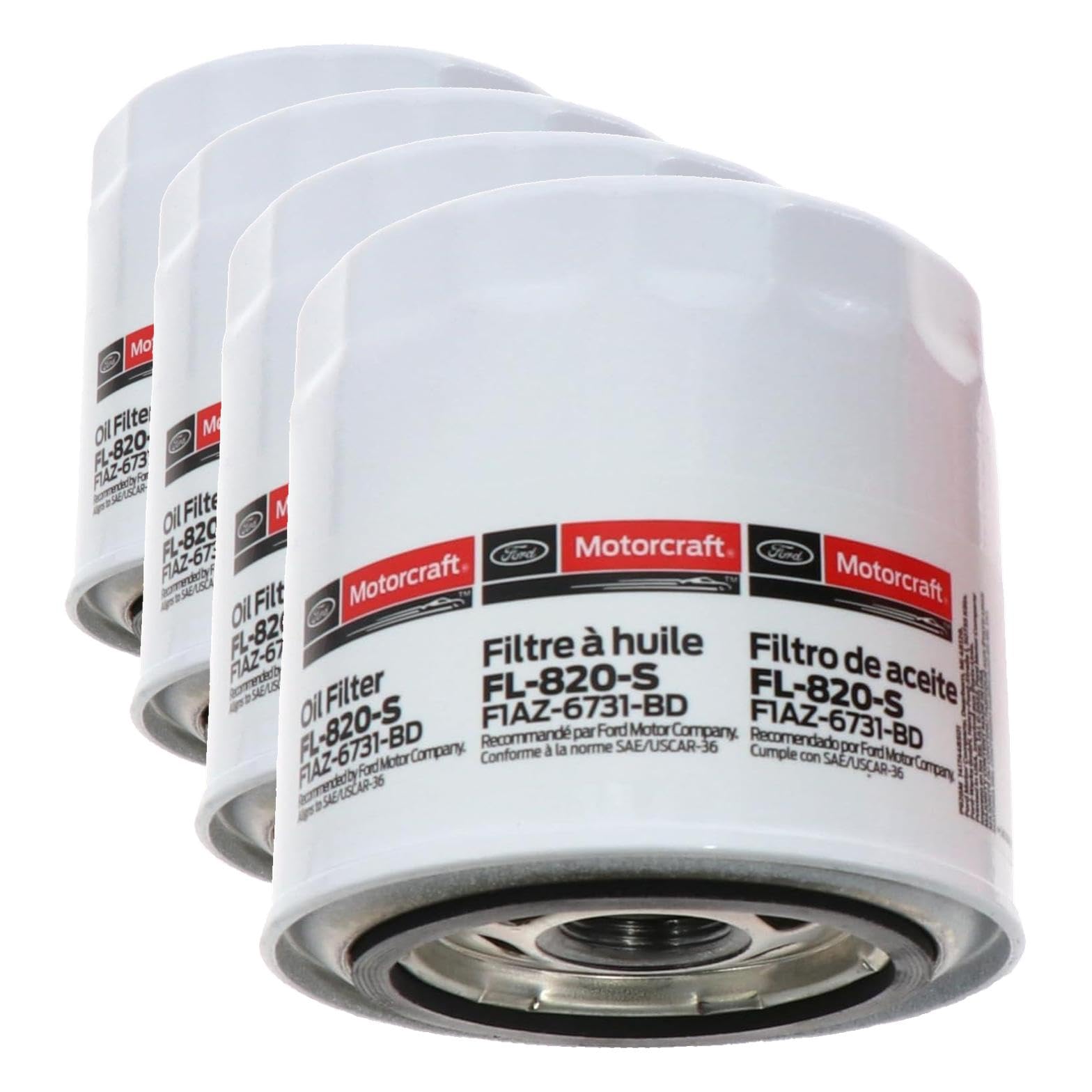 Motorcraft FL-820-S Oil Filter Pack of 4