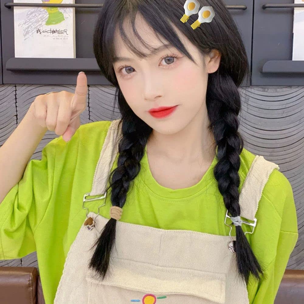Amazon.co.jp: 小さなヘアクリップかわいいポーチドエッグヘアバレッタ