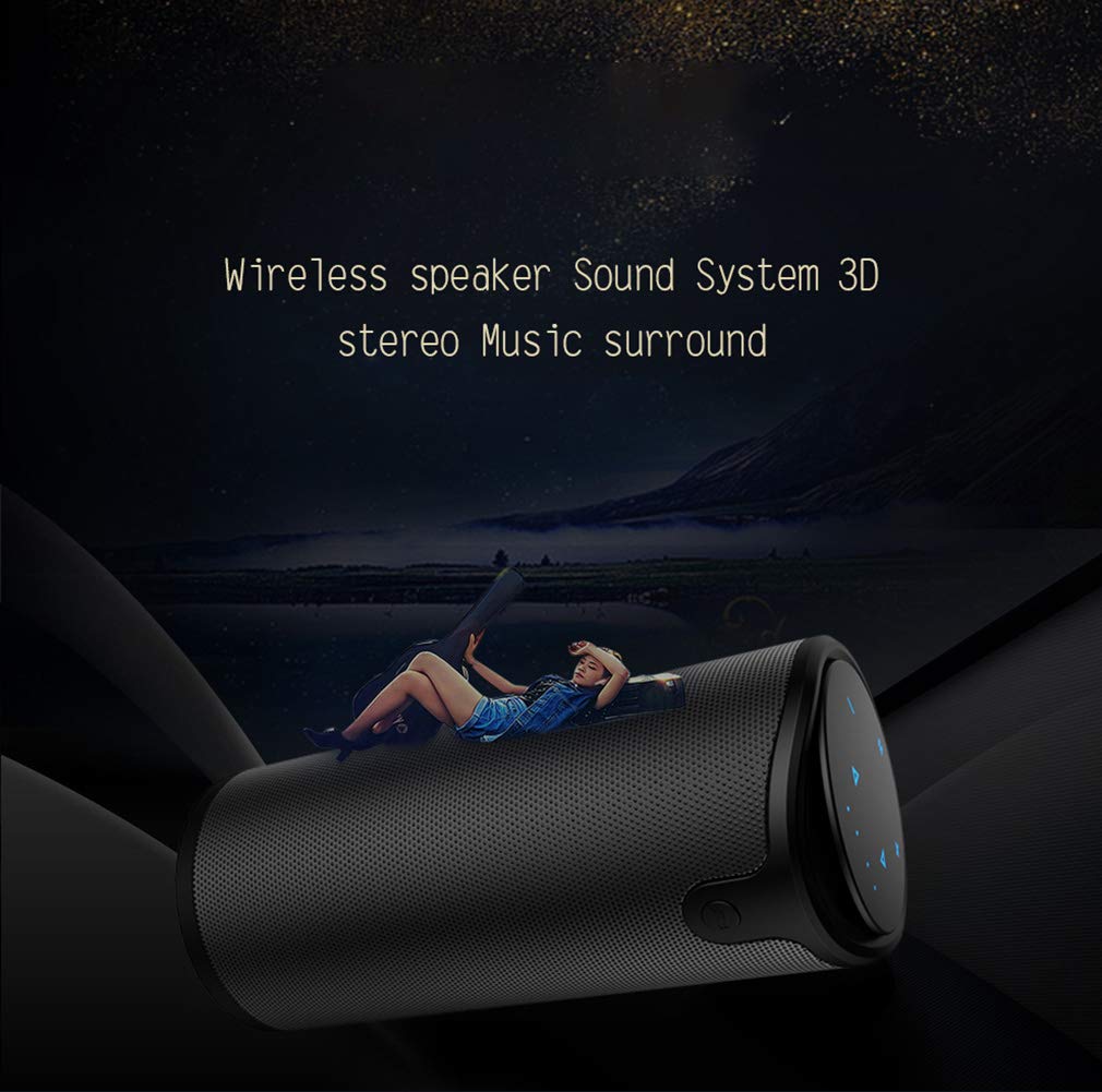 Altavoz Bluetooth Inalámbrico Portátil con Cubierta De Silicona, Admite Reproducción De Música con Tarjeta TF Y Salida De Alimentación USB De 5V,Rojo