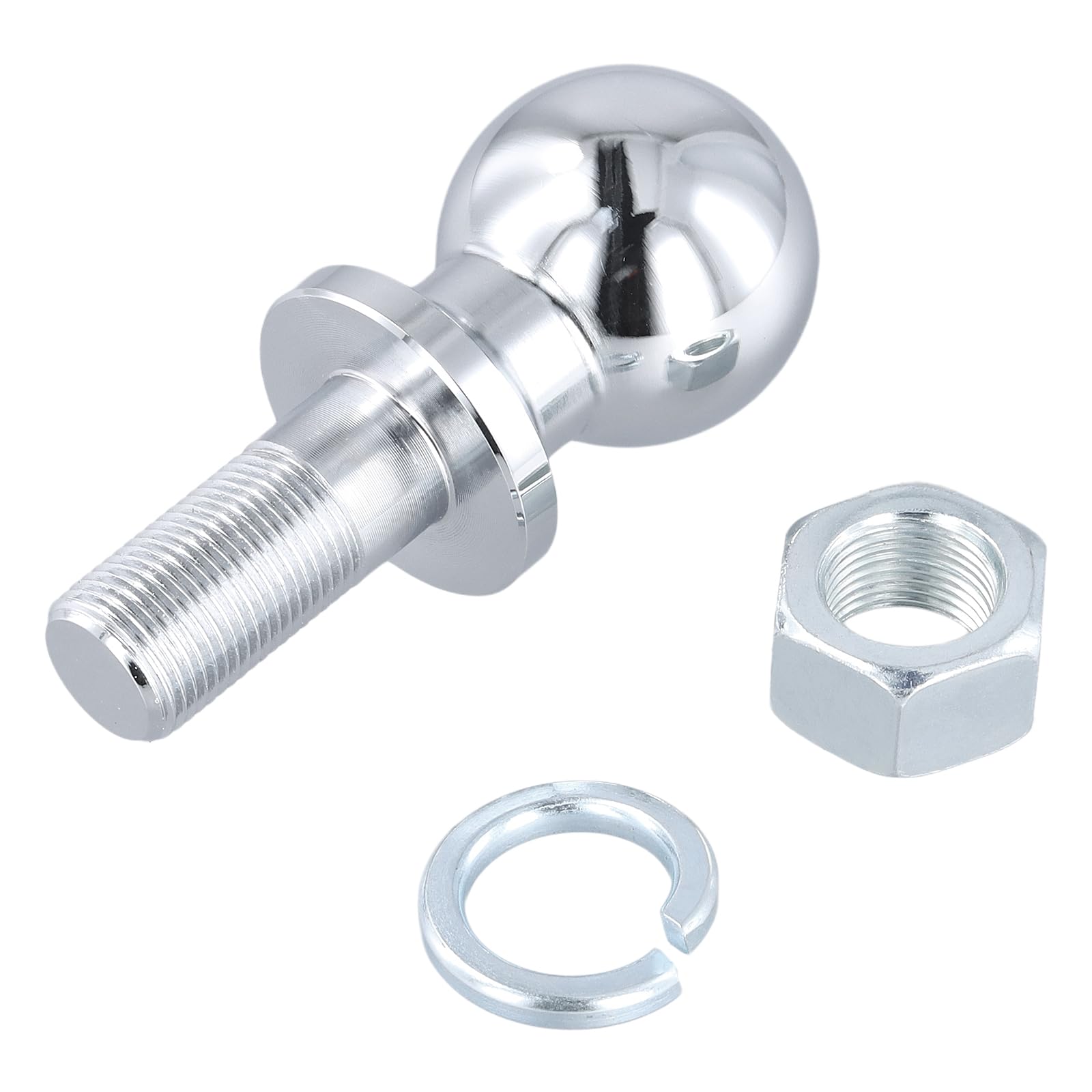 Bola de Enganche de Remolque, 50 mm, Cabezal de Bola 3,5T, riel de Arrastre, Enganche de Remolque, Perno de Cabeza de Bola de 22 mm, riel Recto, Bola de Acoplamiento para Tractor