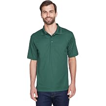 UltraClub Mens Cool & Dry Mesh Pique Polo XL FOREST GREEN