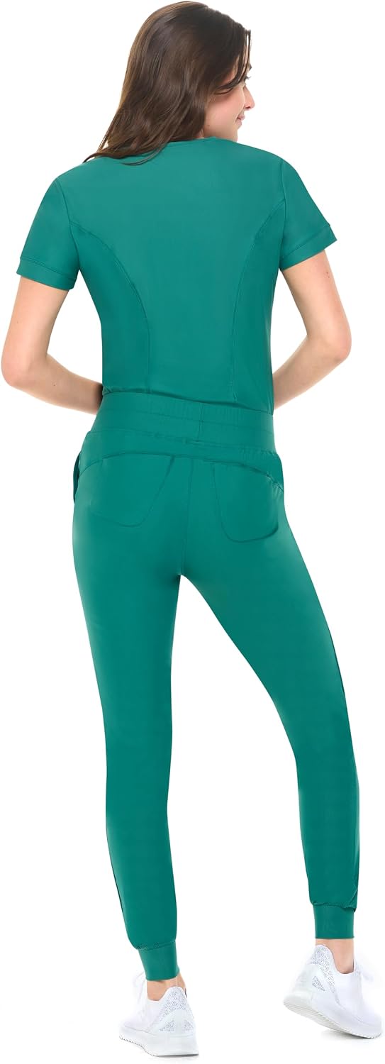 Natural Uniforms Ultra Stretch Womens Jogger Scrub Set