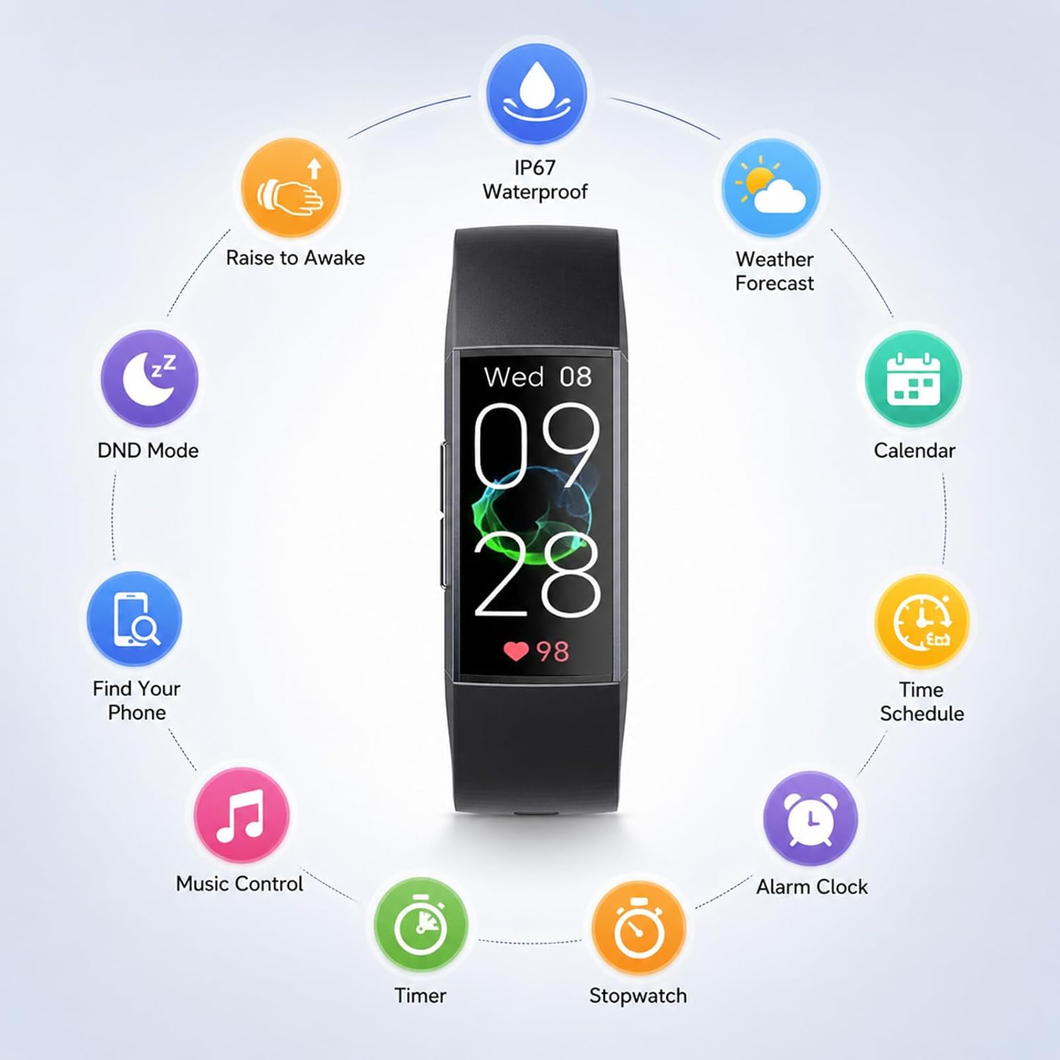 KPEP Fitness Tracker with 24/7 Heart Rate/SpO2/Blood Pressure/Sleep Monitor | 24 Sports Modes Activity Tracker with 1.13" AMOLED Screen, IP68 Waterproof Step Counter for Android iPhones Men Women 10 61M5BXeOMQL. AC SL1500